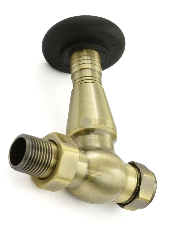 Lambeth Straight TRV Set - Antique Brass